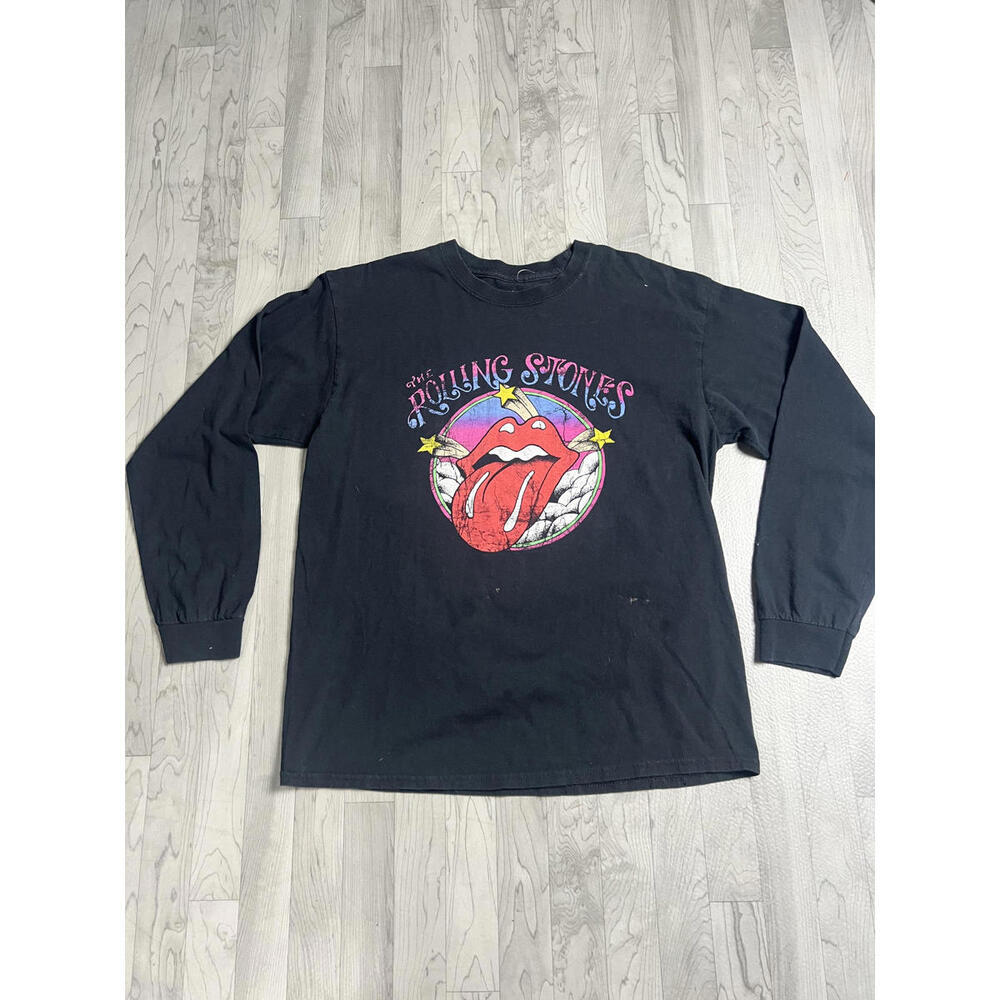 Rolling Stones Long Sleeve Graphic Tee Mens Size Medium